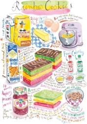 Puslespil Magnolia regnbuekager 1000 brikker