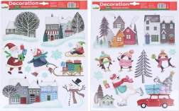 Julevinduesdekoration 41 × 29 cm