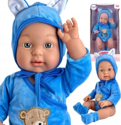 Woopie realistisk babydukke i bjørnedragt 46 cm
