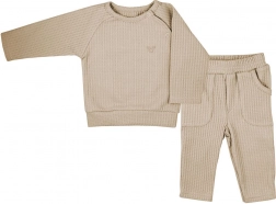 Baby-sæt Koala Bello – langærmet T-shirt og joggingbukser, beige