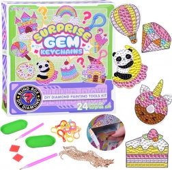 Kreativ adventskalender med diamantmaling – vedhæng