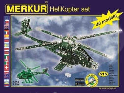 Merkur helikoptersæt, 515 dele, 40 modeller