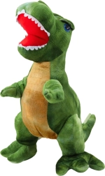 Plys dinosaur grøn med tekstur hud