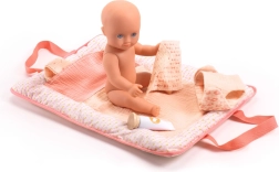 DJECO Skiftepude til dukker Pink Peak