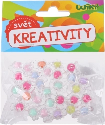 Farvede perler mix 16 mm