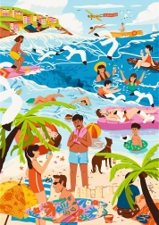 Trefl puslespil Premium Plus The Art of Colour: På en varm sommerdag 1000 brikker