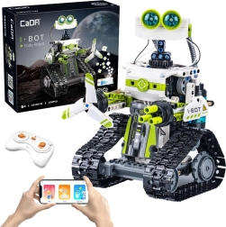 Byggesæt CaDA I.BOT Code Robot RC med LED, programmering og dual styring, 434 dele
