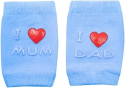 Babyknæbeskyttere med ABS I Love Mum & Dad – blå