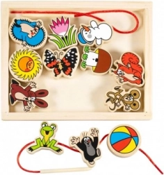 Detoa snøreleg KRTEČEK – træ-perlesæt