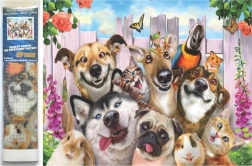 Diamantmaling Skøre selfie 30x40 cm