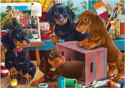 Puslespil gravhunde 300 XL brikker DINO