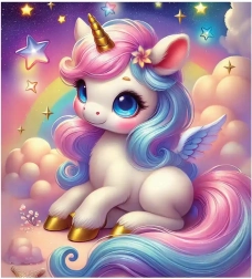 Træpuslespil Magiske drømme om enhjørninger WOODEN CITY, 20 brikker