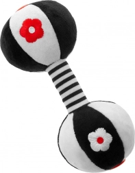 Sensorisk kontrastlegetøj med rangle Akuku håndvægt