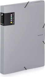 Arkivboks med elastik A4 grå PASTELINI
