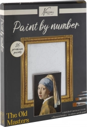 Maling efter tal – Pigen med perlen 40 × 50 cm