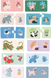 Træpuslespil unger og mødre Vilac