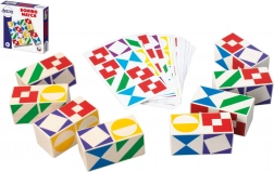 Selskabsspillet Domino Match i træ i æske