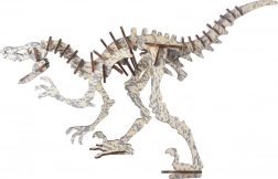 Woodcraft træ 3D-puslespil Peinonychus