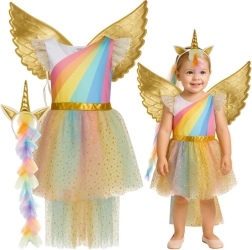 Kruzzel børnekostume enhjørning 110–116 cm (3 dele)