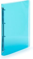 Ringbind A4 i polypropylen Lines, blå, 4 ringe
