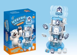 Færdighedsspil med balancerende bjørne og pingviner