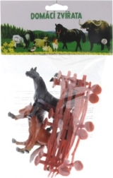 Heste med indhegning i pose