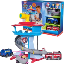 Paw Patrol-udkigstårn med lys, lyd, køretøjer og figurer