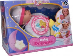 Babydukke med blink og lyde 40 cm