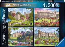 Ravensburger puslespil Kongelige boliger i Storbritannien 4x500 brikker