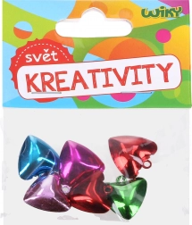 Keramisk klokke formet som et hjerte