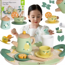 Træsæt til teselskab 14 dele CLASSIC WORLD