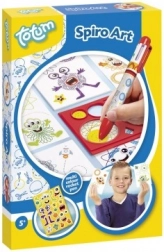 Kreativt sæt Spiro Art spiral-kunst plast i æske 13x19x3,5 cm