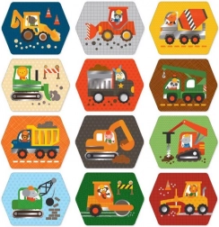 Pexeso Byggemaskiner til Børn