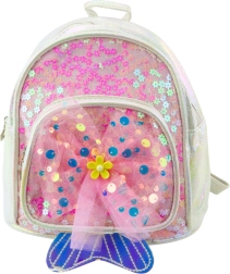 Børne rygsæk med tylsløjfe hvid