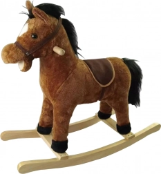 Brun gyngehest 71 × 28 × 65 cm