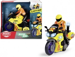 Redningsmotorcykel med fører