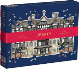 Dobbelt­sided puslespil Liberty London Tudor-bygning 750 brikker