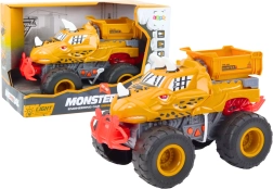 Terrængående dinosaurus med friktionstræk orange