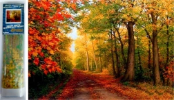 Diamantmaling efter tal efterår i skoven 30 × 40 cm