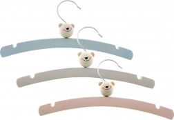 Hess træbøjler Bjørn 6 stk.