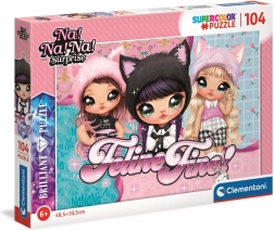 Clementoni Brilliant puslespil Na! Na! Na! Surprise Fantastiske katte, 104 brikker
