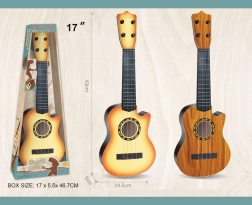 Plastguitar til børn med 4 strenge