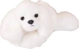 Plys Hund Malteser med vægtede poter hvid 30 cm