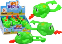 Optrækkelig badelegetøjs-flydende frø – grøn