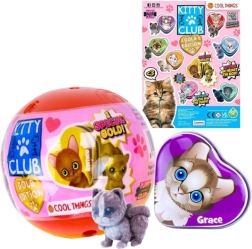 Kapsel kitty club gold edition – samler mini figur overraskelse