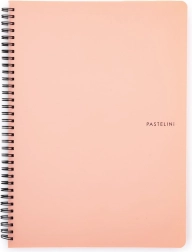 Spiralblok A4 Pastelini i abrikosfarve
