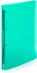 Grøn A4-ringbind med 4-ringsmekanisme