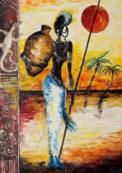 Puslespil Afrikansk kvinde 1000 brikker MAGNOLIA