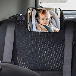 Børnespejl til bilen på nakkestøtten, justerbart 18,8 × 13,5 cm