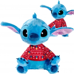 Plysdyr DISNEY Lilo og STITCH i rød julesweater 25 cm